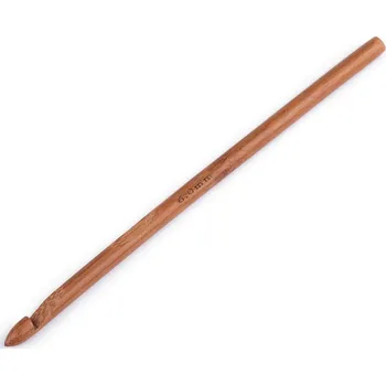 Bambusový háček na háčkování vel. 6; 7; 8; 10, barva 1 (6 mm) bambus tmavý