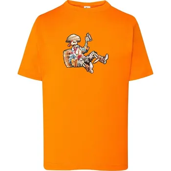 detske-levne-bavlnene-tricko-potisk-pirat Barva: Orange - oranžová, Dětská bavlněná trička JHK: M