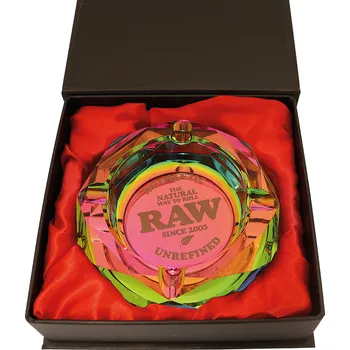 Popelník Skleněný popelník RAW® DUHA