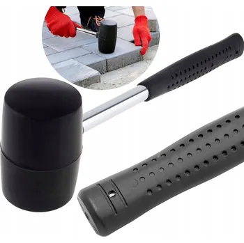 Kladivo GUMOVÁ PALIČKA PRO DLAŽDIČE BEZ ODSKOKU, KLEMPÍŘSKÁ, PALIČKA NA DLAŽEBNÍ KOSTKY