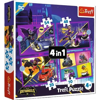 Puzzle TREFL PUZZLE 4v1 POZNEJ BATWHEELS