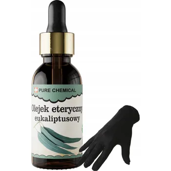 Vonný olej EUKALYPTOVÝ ESENCIÁLNÍ OLEJ 30ML PŘÍRODNÍ BEZ PŘÍSAD + RUKAVICE