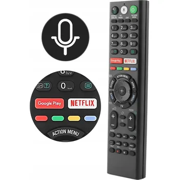 Dálkový ovladač Dálkový ovladač Dálkový Ovladač Greenwaze pro TV Bravia KD RMF-TX310E, černý