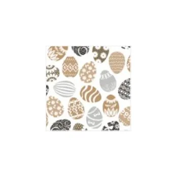 Papírový ubrousek UBROUSKY Velikonoce 33X33 CM 20 KS POL-MAK GRAFICKÉ KRASLICE