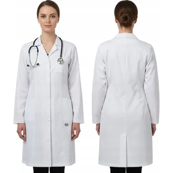 Pracovní obuv PROFESIONÁLNÍ dámský lékařský plášť bílý, ODOLNÝ laboratorní plášť