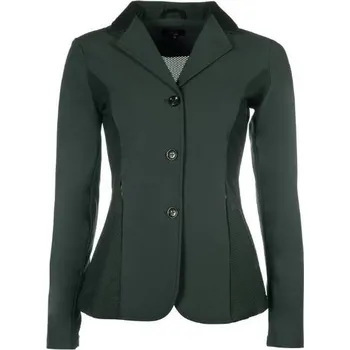 Jezdecké sako Dámské závodní sako HKM Hunter Slim Fit deep green (38)