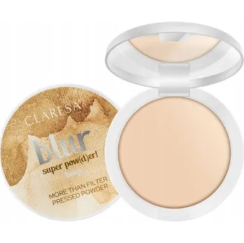Pudr CLARESA BLUR SUPER POW(D)ER BEIGE LISOVANÝ PUDR BÉŽOVÝ VYHLAZUJE ZAFIXUJE