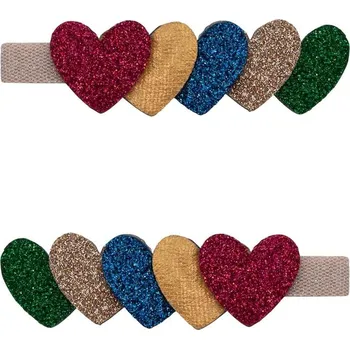 MIMI & LULA Sponky do vlasů Jazzy Heart Clips – set 2 ks