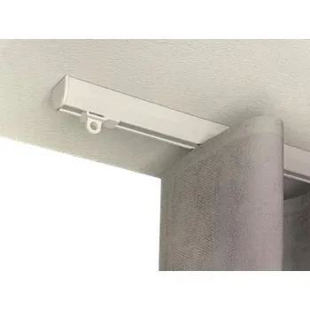 Garnýž Kolejnička na záclony 1-drážková VII bílá, 350cm, komplet