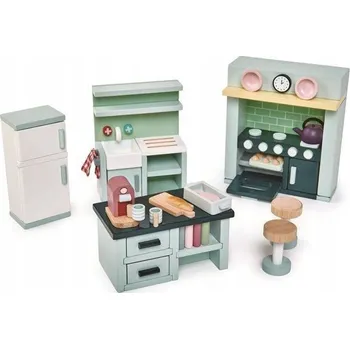 Dřevěný nábytek do domečku pro panenky - kuchyně