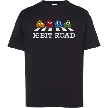 Chlapecké tričko detske-levne-bavlnene-tricko-potisk-pacman-Beatles Barva: Black -černá, Dětská bavlněná trička JHK: XL