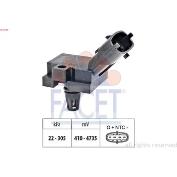 Čidlo automobilu Snímač, plnicí tlak FACET 10.3186