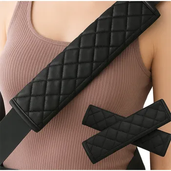 Návlek na bezpečnostní pás OBAL NA BEZPEČNOSTNÍ PÁS CHRÁNIČE RAMEN 2 ks ČERNÉ