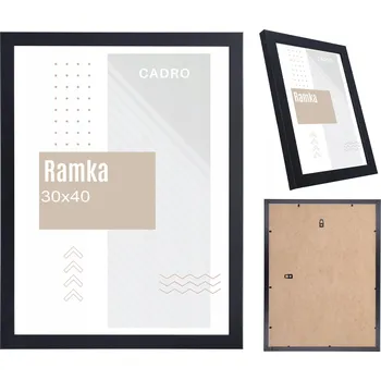 Rám na obraz Rámeček 30x40 fotorámeček bílý foto rám MDF pro fotografie 40x30 cm CADRO