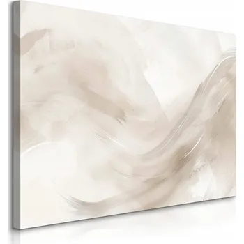 Obraz OBRAZ CANVAS DO LOŽNICE ABSTRAKCE BÉŽOVÝ MRAMOR MODERNÍ STYL 70x50