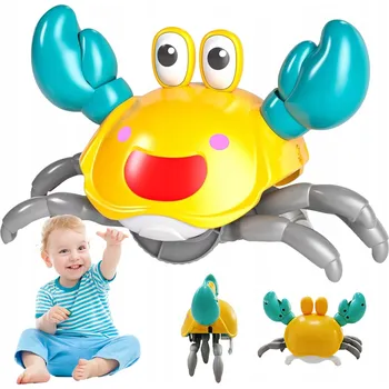 HRAČKA LEZOUCÍ KRAB DYNAMICKÝ ELEKTRICKÝ SE SVĚTLY A ZVUKY