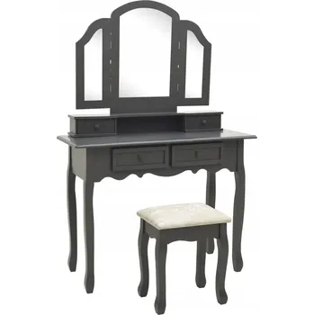 Toaletní stolek Toaletní Stolek VidaXL odstíny šedé matné 100 x 75 x 40 cm