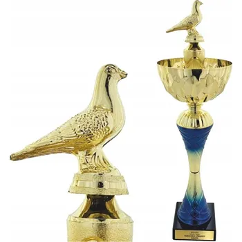 Velký Zlato-Modrý Pohár pro Soutěž Chovatelů Holubů PZHGP 53 cm + Gravírování