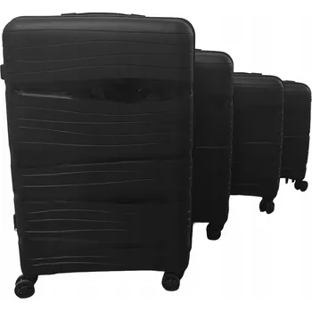 Sada 4 Cestovních Kufrů PP na Kolečkách 360° se Zámkem TSA