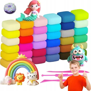 Modelovací hmota MAGICKÁ MODELÍNA MODELOVACÍ HMOTA 50 BAREV SADA