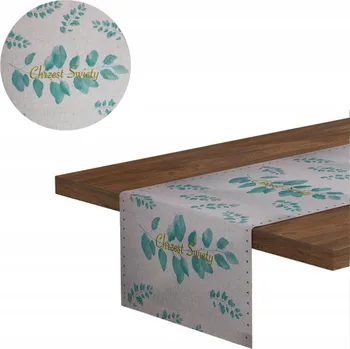 ubrus BĚHOUN NA STŮL DEKORATIVNÍ UBRUS NA ZAHRADNÍ STŮL 28x300 CM BAVLNĚNÝ KŘEST