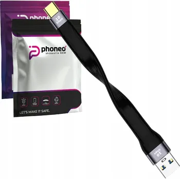 Datový kabel Kabel Phoneo USB - USB-C 0,13 m černý