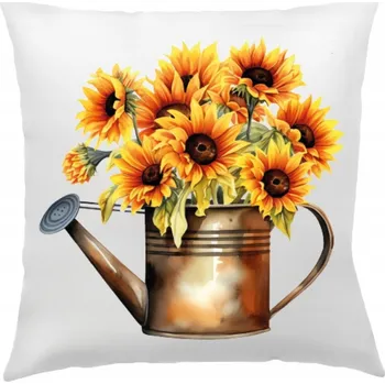Dekorativní polštářek POVLEČENÍ NA POLŠTÁŘ PODZIMNÍ 40X40cm SLUNEČNICE PODZIMNÍ DEKORAČNÍ