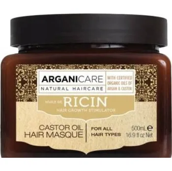 Vlasová regenerace Arganicare Ricinový olej 500ml maska na vlasy