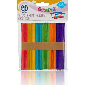 Obraz Dřevěné tyčinky Barevný Pohádkový Most 49 kusů