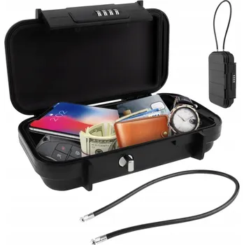 Trezor Přenosný domácí trezor s kódem, bezpečnostní schránka na klíče a šperky