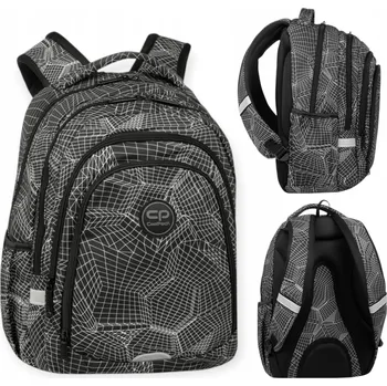 Školní batoh Školní batoh pro mládež, chlapecký, tříkomorový CP DRAFTER 3 RENDER