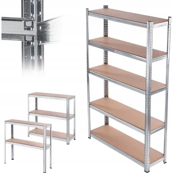 Dílenský regál KADAX KOVOVÝ SKLADOVÝ REGÁL 180x90x30cm, NOSNOST 875KG