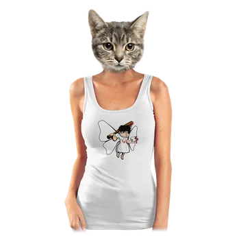 Bastard Zoubková víla dámské tílko klasické White