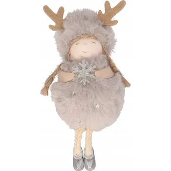 Vánoční ozdoba Závěsná ozdoba Vánoční ozdoba na stromeček kožešinová