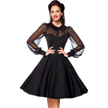 Dámské šaty TopMode Vintage šaty s tylovými rukávy 894020