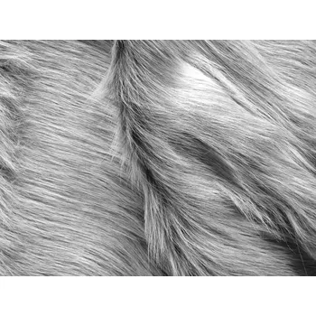 šedá kožešina fantasy s dlouhým vlasem