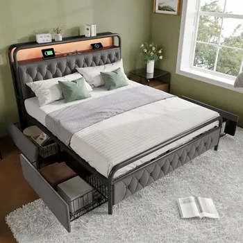 Postel Jednolůžková dřevěná postel Arhatreya 140x200 cm šedá