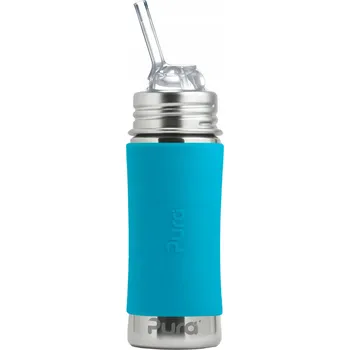 Pura Pura® nerezová láhev s brčkem 325 ml NOVINKA 2025 Barva: Aqua