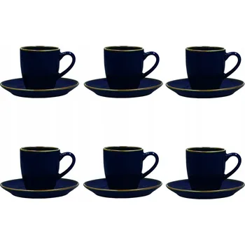 ROSE&TULIPANI CONCERTO BLU COBALTO Sada 6 šálků na espresso 90 ml
