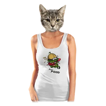 Bastard Fast Food dámské tílko klasické White