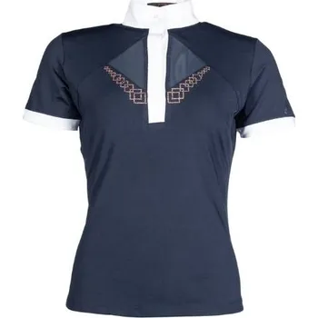 Dámské závodní tričko HKM Kayla deep blue (XXL)