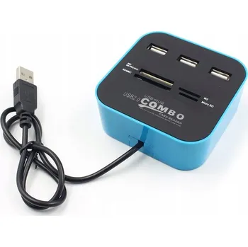 USB hub USB HUB ROZBOČOVAČ ČTEČKA KARET MICRO SD M2 PRO