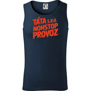 Táta sro Nonstop provoz - Tílko pánské Core - XL ( Námořní modrá (velmi tmavá - téměř černá) )