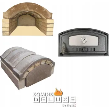 Krbová kamna Kominki Deluxe Kamna na pizzu ŠALOVÁ KAMNA 60x90
