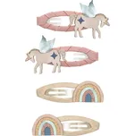MIMI & LULA Sponky do vlasů Unicorn/Rainbow – set 4 ks