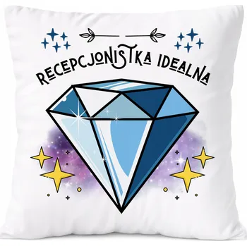 Polštář Dárek Polštář pro fyzioterapeuty s potiskem , bílý