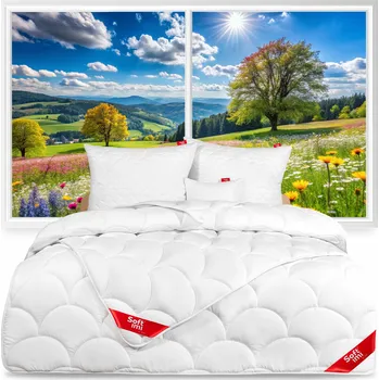 přikrývka LETNÍ PŘIKRÝVKA ANTI-ALERGICKÁ 100X135 + 1 POLŠTÁŘ 40X60 LEHKÁ BÍLÁ SADA