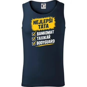 Nejlepší táta - bankomat taxikář bodyguard - Tílko pánské Core - 2XL ( Námořní modrá (velmi tmavá - téměř černá) )