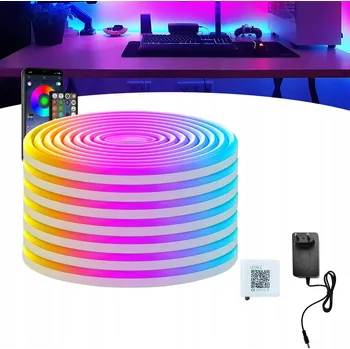 LED osvětlení RGB LED PÁSEK 5M BAREVNÝ VODĚODOLNÝ LED BLUETOOTH APLIKACE DÁLKOVÉ OVLÁDÁNÍ