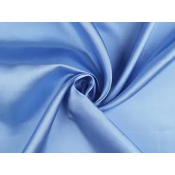 Satén dekorační METRÁŽ - 7 modrá světlá